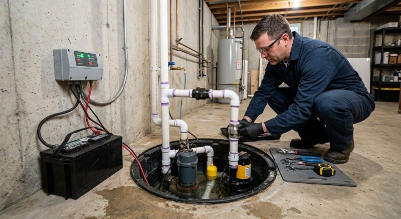 Basement Sump Pump Service in West Des Moines, IA