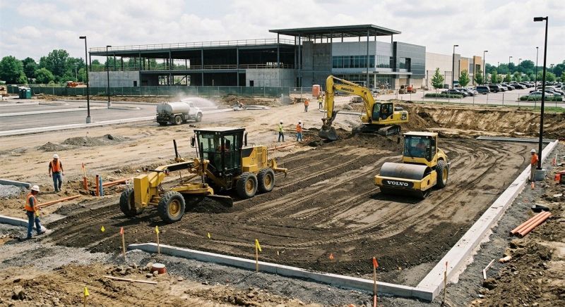 Parking Lot Excavation in Cleveland, TN