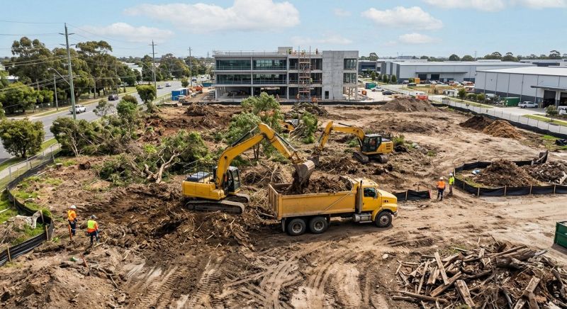 Parking Lot Land Clearing in Katy, TX