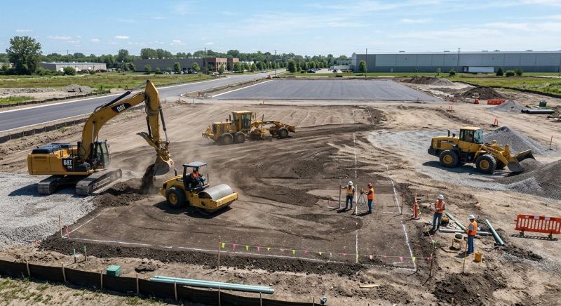 Parking Lot Site Preparation in Salt Lake City, UT