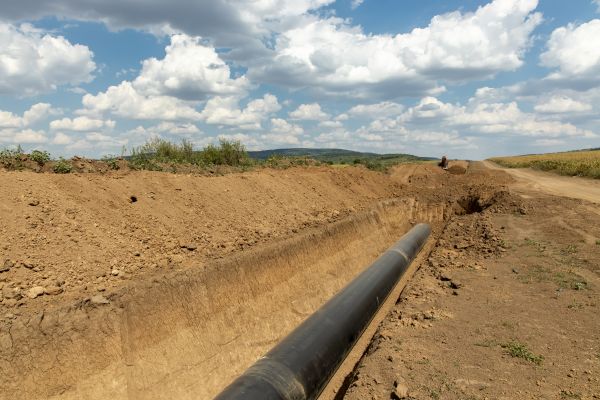 Gas Line Trenching
