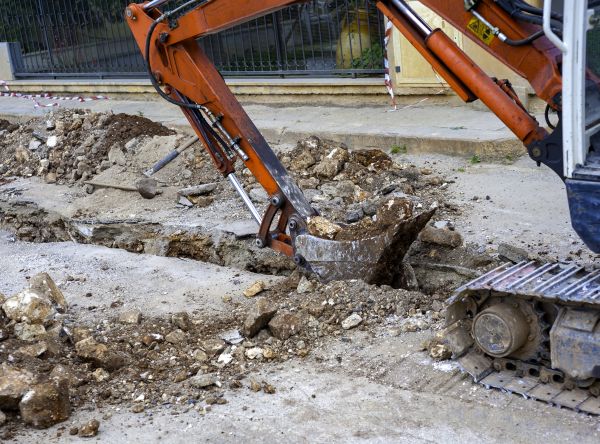 Gas Line Excavation